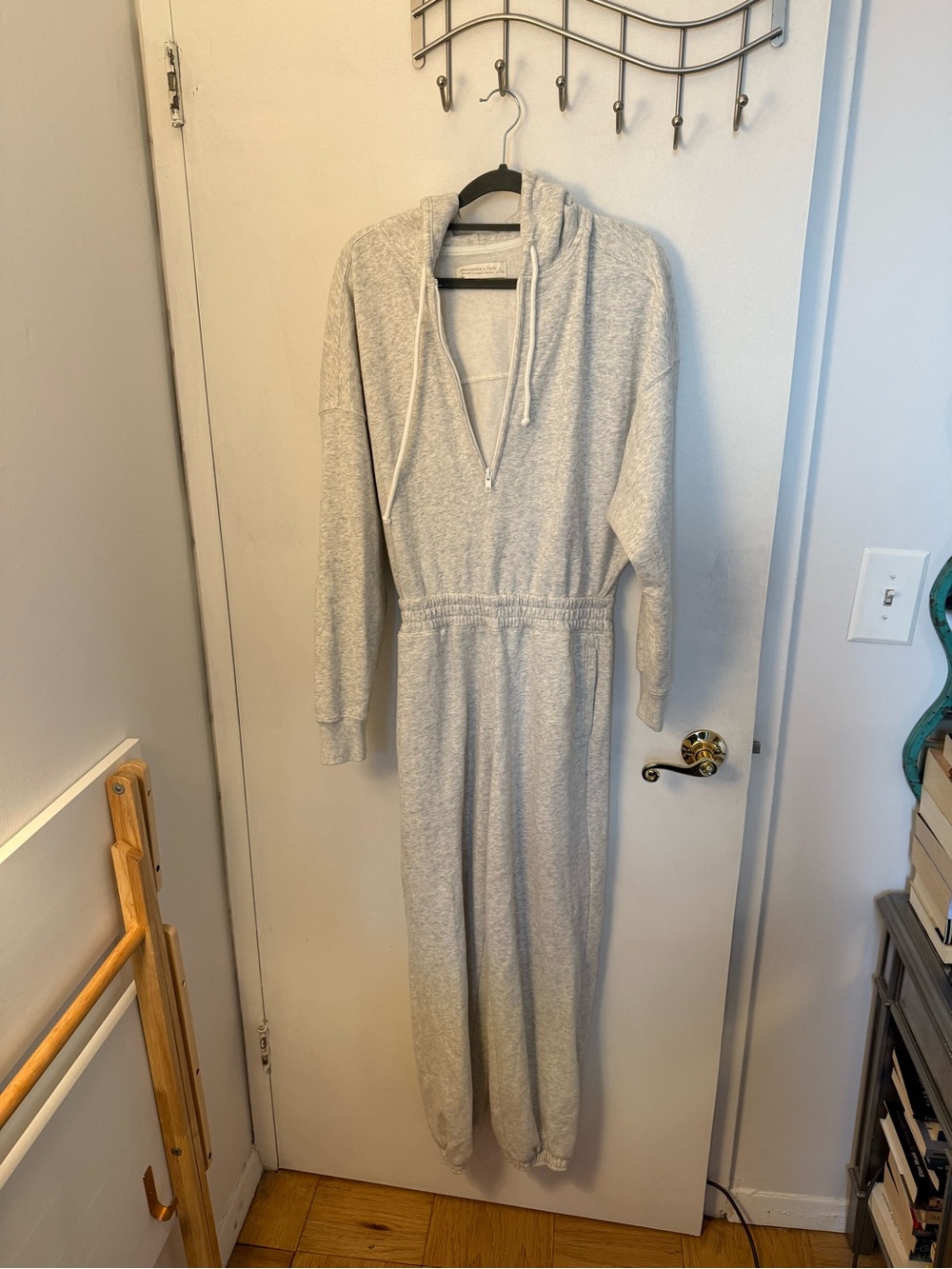 Abercrombie & Fitch Light Heather Gray Hoodie